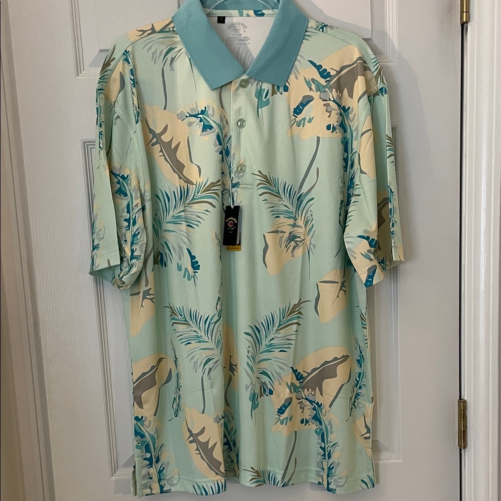 Monterey Club Men’s Polo w/ Moisture Wicking - Fairest Jade